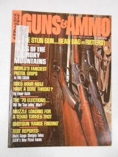 GUNS & AMMO MAGAZINE 1971 APRIL PISTOL GRIPS COOPER HANDGUNS 