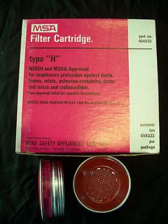10) MSA type H Filter Cartridge 459322 for Respirator NIOSH & MSHA 