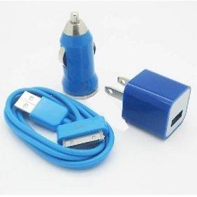   USB Car Charger + Travel Charger + Sync Cable Apple iPod Touch 2nd Gen