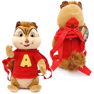 Alvin and the Chipmunks Plush Backpack 21 Figure Doll Custume Bag 
