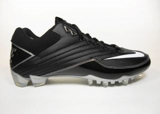 New Mens Nike Super Speed TD Low Football Cleats Black & Black molded 