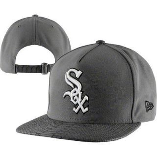 Chicago White Sox Grey New Era Python Snakeskin 9FIFTY Strapback Hat