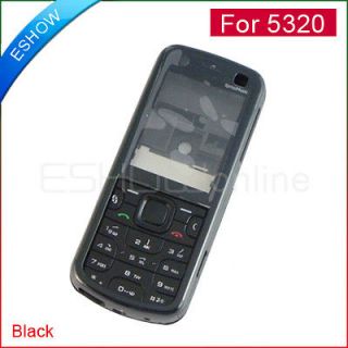 New Black Full Housing Cover + Keypad for Nokia 5320 ma
