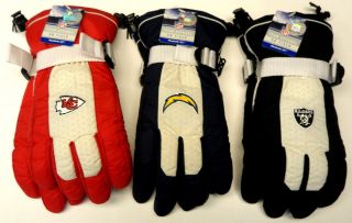 NWT NFL Reebok Sideline Team Apparel Mens Padded Winter Gloves NEW