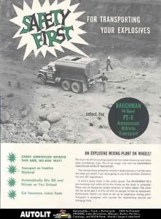 1959 GMC Ammonium Nitrate Explosive Truck Brochure
