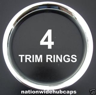 NEW 14 CHROME Steel Wheel Trim Rings Beauty Rims Glamour Ring Rim 