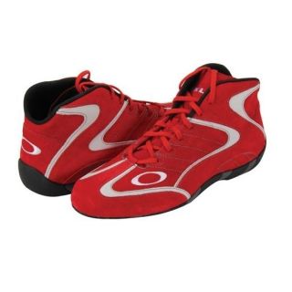 New Oakley Red Mid Top Racing/Driving Shoe Size 12.5, Fire Retardant 