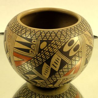 Vintage Polychrome Hopi Pot Jar by Renowned Rondina Huma