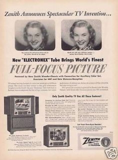 vintage zenith televisions in Collectibles