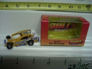 NUTMEG COLLECTIBLES 1/64 2004 BOB McCREADIE #9 DIRT MODIFIED RACE CAR 