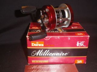 Vintage Daiwa Millionaire 3R Reel with Box and Owners Manual