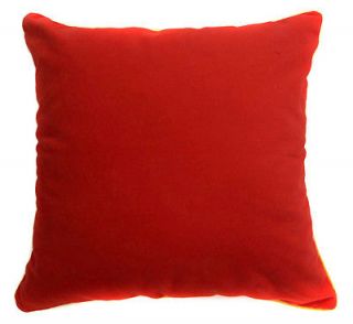 EM71 Deep Orange Velvet Style Sofa Cushion Cover/Pillow Case*Custom 