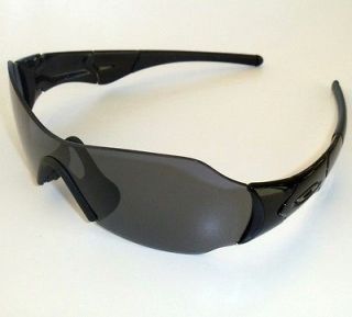 NEW Oakley Zero Sunglasses Sol​id Black Frame/Grey Lens 42 229