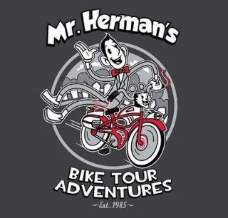 Pee Wee Herman Bike Tour Adventure RIPT Mens Shirt NEW RARE