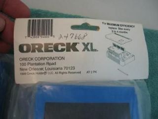 Oreck XL Germastat Antimicrobal Activated Charcoal Filters Celoc 