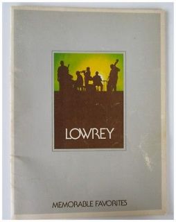 Newly listed Lowrey Organ Song Book Memorable Favorites 1977
