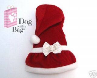 Mrs Santa Claus Christmas Dress Yorkie Dog Clothe X Sm