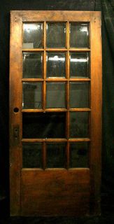   Solid French Exterior Entry Door Beveled Glass Lites Window Pane