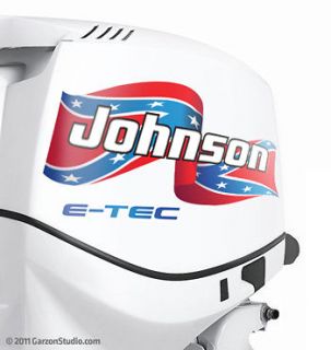 Johnson Outboard Decal Confederate Rebel Flag set 14