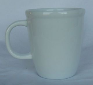   Copenhagen Mug 10 oz Plain White Porcelain Coffee Tea Cup Contemporary