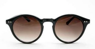   or Womens Geek Vintage Round Doctor Black Frame Sunglasses Retro Cool