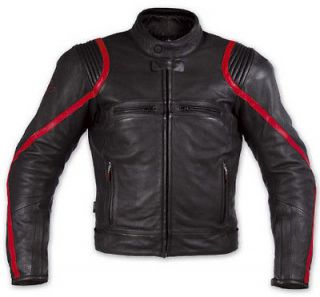 red strip black motorcycle biker leather jacket from pakistan returns