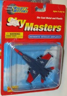 90S MAISTO SKY MASTERS TAILWI​NDS USAF BLUE RED F 18C HORNET MIP NO 