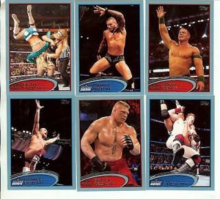 2012 Topps WWE 90 Card Complete Blue Border Parallel Set Cena Bryan CM 