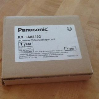Panasonic KX TA82492 2 Channel Voice Message Card, New In Box