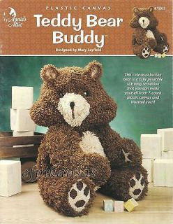 872031 Annies Attic Plastic Canvas Teddy Bear Buddy Toy