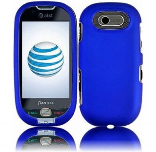 Blue Pantech Ease P2020 Faceplate Snap on Phone Cover Hard Shell Case 