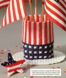 JULY 4TH FUN PLASTIC CANVAS PATTERN FROM ALL STARS