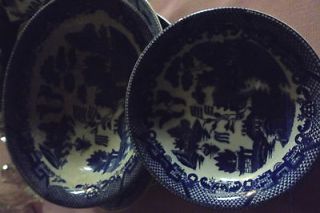 CHURCH HILL BLUE WILLOW DINNERWARE (MADE IN JAPAN)