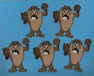 Lot Tasmanian Devil Taz Comedy Cartoon Iron On Patches Crests A