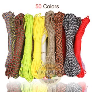15FT 100FT 550 Parachute Cord brolly hop Lanyard Mil Spec Type III 7 
