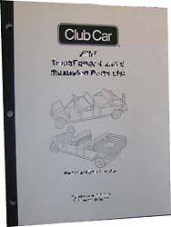    2011 CLUB CAR GOLF CART OWNERS MANUAL GAS & ELECTRIC (PDF VERSION