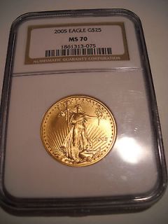   25 GOLD EAGLE NGC MS70 MS 70 MS 70 Certified Perfect Rare gold Coin