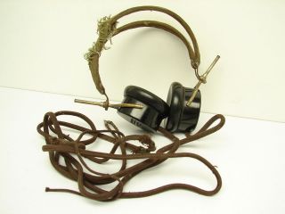 Antique Nathaniel Baldwin Type C Head Set Ear Phone Bakelite 1910 