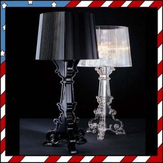 H50cm (19.7)   Black Transparent Kartell Bourgie Table Lamp Light (No 