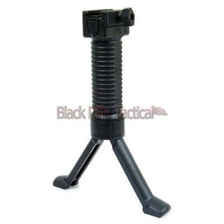   Rifle Tactical Vertical Grip with Intergrated Bipod Fits Picatinny
