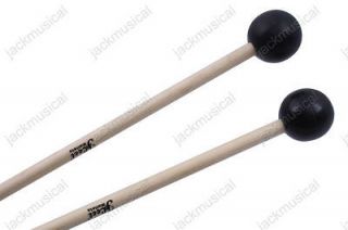 Pair Xylophone bell & unwood Mallets, Soft rubber head for warm sound