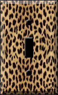 Leopard Skin Print Light Switch Cover wall plate Animal Jungle Decor