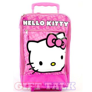 Sanrio Hello Kitty_ Pink Rolling Luggage, Trolley Bag 16 (Big Hello 