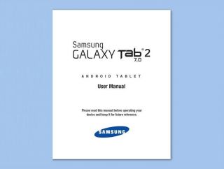 Samsung Galaxy Tablet Tab 2 7.0 (Wi Fi) (GT P3113) User Manual