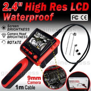 9mm Waterproof Camera Video Inspection Borescope 2.4 LCD Endoscope 4 