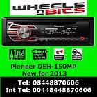 Pioneer DEH 150MP Car Radio CD MP3 Stereo Front Aux in Player Red 