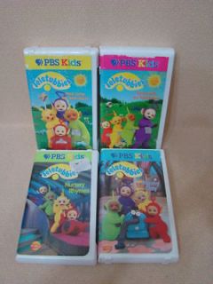 PBS Kids Teleubbies VHS Videos Funny Day Dance Rhymes Here Come