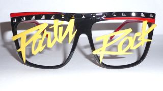 80s Club Party Rock LMFAO Neon Retro Dance glasses ****