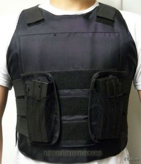   Black BB Body Armor Protection POLICE SWAT FBI Tactical Assault Vest