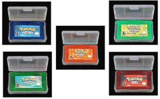 Hot Lot 5 Pokemon DS Game Ruby Sapphire Emerald FireRed LeafGreen Free 